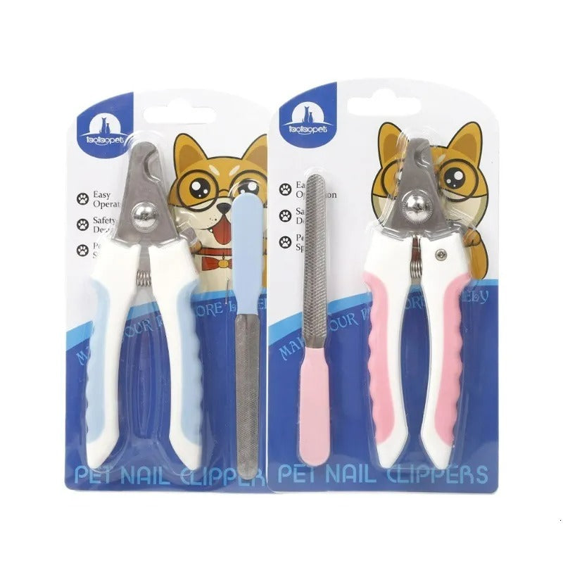2-in-1 Pet Nail Grooming Kit with Clippers & File – Safe & Easy Trimming for Dogs & Cats