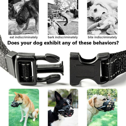 Soft Silicone Basket Dog Muzzle | Anti-Biting, Barking & Chewing | Reflective & Padded