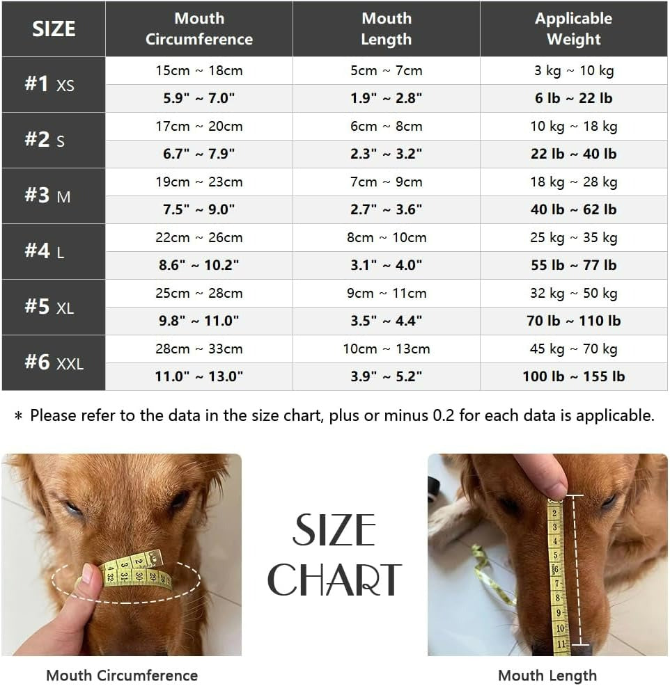 Soft Silicone Basket Dog Muzzle | Anti-Biting, Barking & Chewing | Reflective & Padded