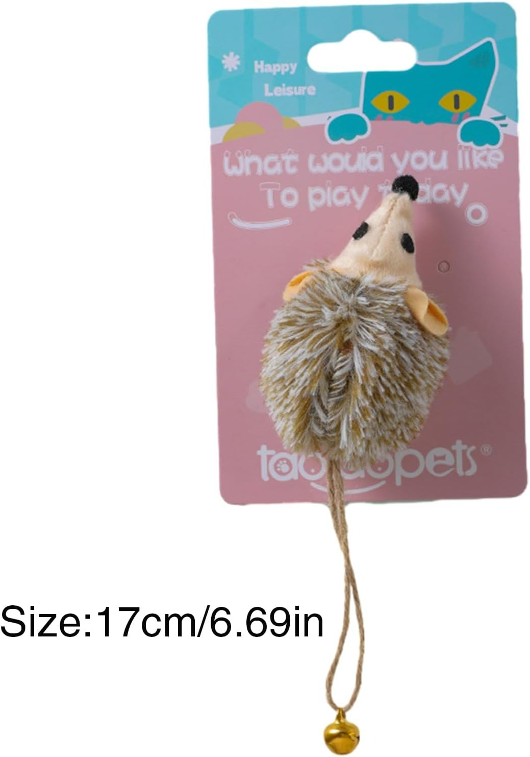 Cat Squeaky Mice, Interactive Cat Toy with Ball