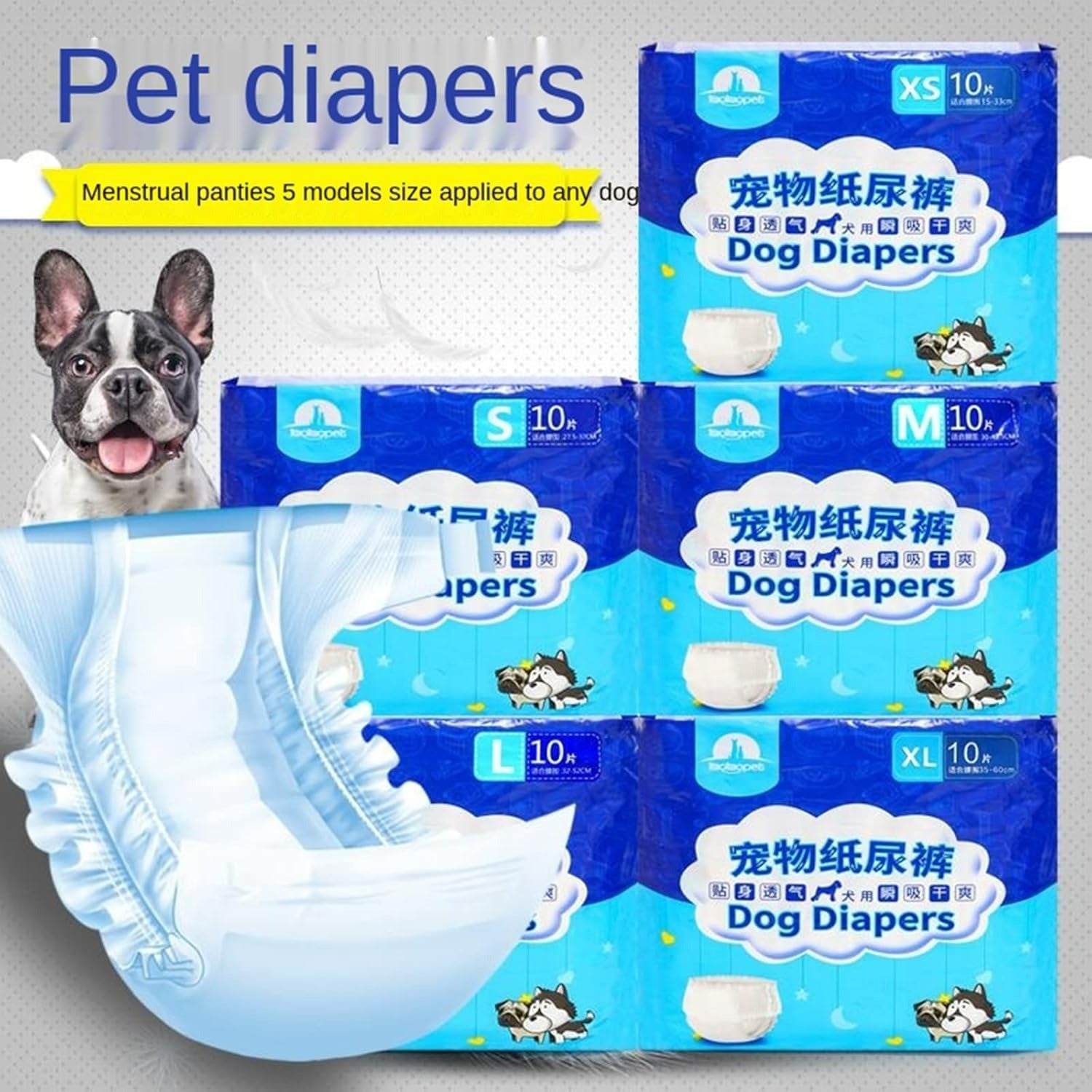 Disposable Dog Diapers - Absorbent & Leak-Proof Pet Menstrual Panties for Female Dogs