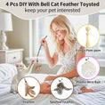 Load image into Gallery viewer, Interactive 2-in-1 Smart Cat Toy – Automatic 360° Laser & Feather Teaser (UFO Design)
