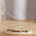 Load image into Gallery viewer, Space Capsule Elevated Cat Bed, Transparent Acrylic Nest with Turntable Toys

