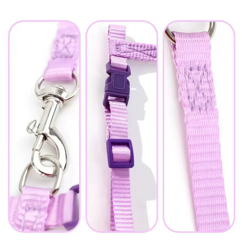 Adjustable H-Style Cat Harness and Leash Set - Secure & Comfortable for Kittens & Cats