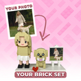 Load image into Gallery viewer, Custom Photo-to-Brick Building Set – Personalized Figure & Pet Brick Art
