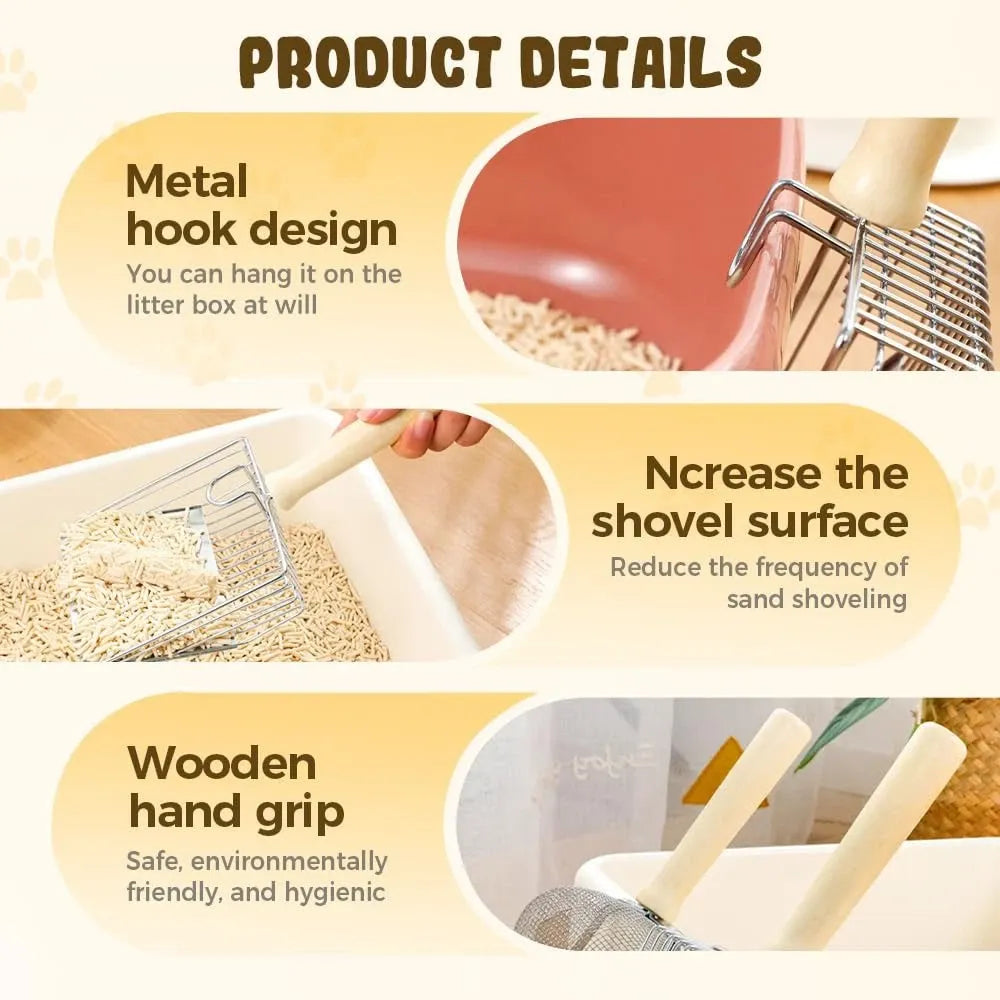 Stainless steel Litter Scoop