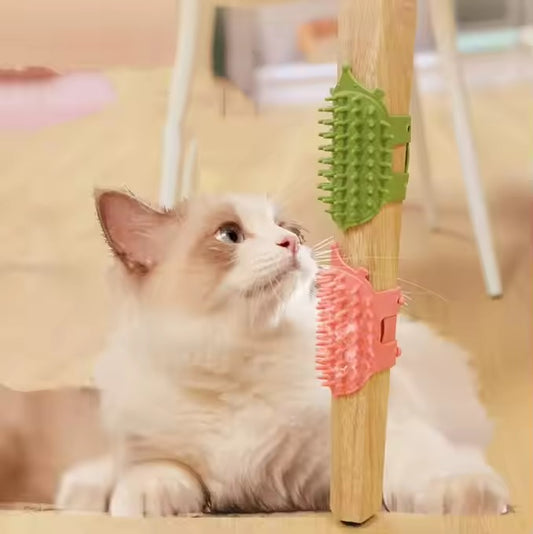 Interactive Corner Cat Scratcher & Massager