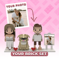 Load image into Gallery viewer, Custom Photo-to-Brick Building Set – Personalized Figure & Pet Brick Art
