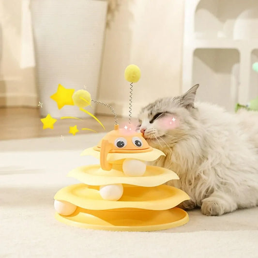 Top Swinging Ball Cat Track Amusement Disc Pet Entertainment