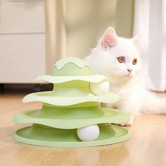 Cat Toy Interactive Track Ball Spinner