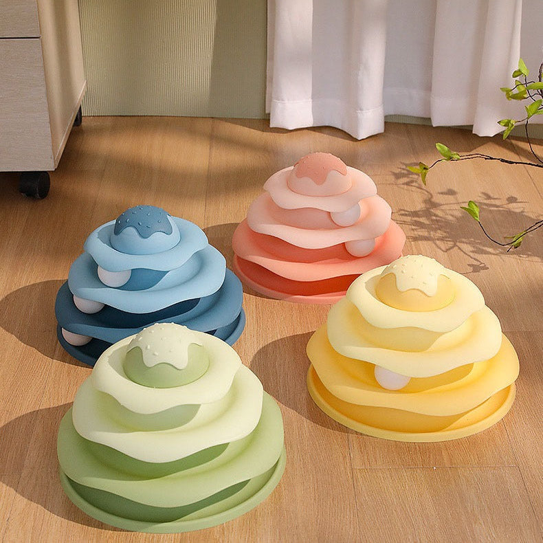 Cat Toy Interactive Track Ball Spinner