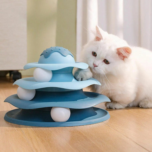 Cat Toy Interactive Track Ball Spinner