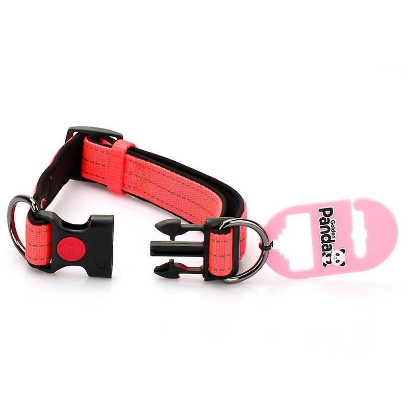 Heavy-Duty Padded Dog Collar | Reflective & Adjustable Pet Collar with D-Ring