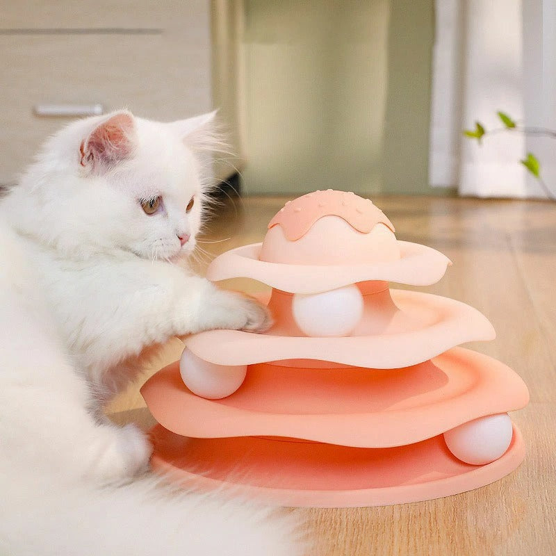 Cat Toy Interactive Track Ball Spinner