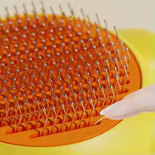 Self-Cleaning Pet Grooming Brush for Dogs & Cats | Deshedding Comb with Cute Design