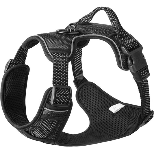 FIDA Dog Harness, No Pull Reflective Harness Front Clip Easy Control Handle Adjustable Soft Padded Pet Vest