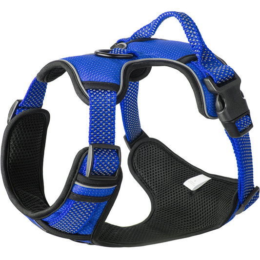 FIDA Dog Harness, No Pull Reflective Harness Front Clip Easy Control Handle Adjustable Soft Padded Pet Vest