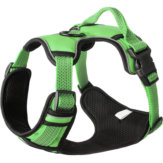 FIDA Dog Harness, No Pull Reflective Harness Front Clip Easy Control Handle Adjustable Soft Padded Pet Vest