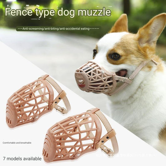 Adjustable Basket Dog Muzzle | Anti-Bite, Anti-Bark & Anti-Chew | Breathable & Comfortable