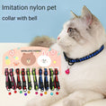 Load image into Gallery viewer, Adjustable Cat Collar with Bell | Breakaway Safety Buckle | Cute & Colorful Pet Necklaces
