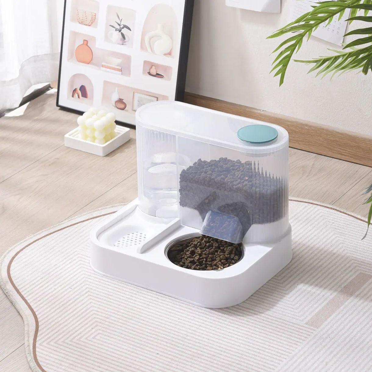 Self-Dispensing Pet Feeder & Waterer