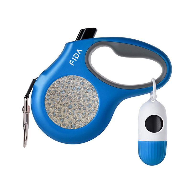 FIDA Retractable Dog Leash 5M with Waste Bag Dispenser