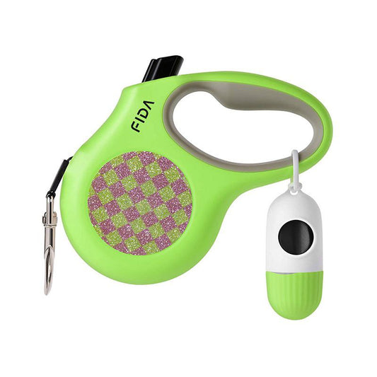 FIDA Retractable Dog Leash 5M with Waste Bag Dispenser
