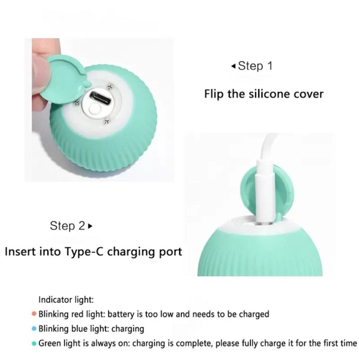 Interactive Automatic Rolling Cat Toy for Play & Exercise