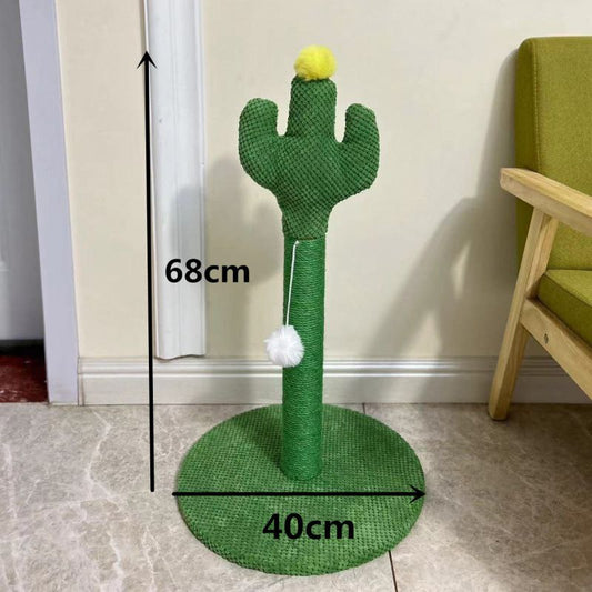 Novelty Cactus Cat Scratching Post – Durable Sisal Tower & Fun Play Toy