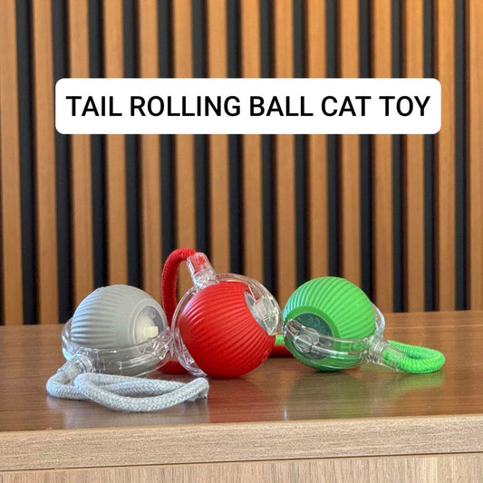 Electric Smart Tail Rolling Ball - Interactive Cat Toy