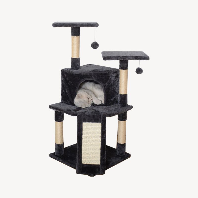 Jumbo Cat Tree with Condo – Multi-Level Activity Tower, Sisal Scratchers & High Perches