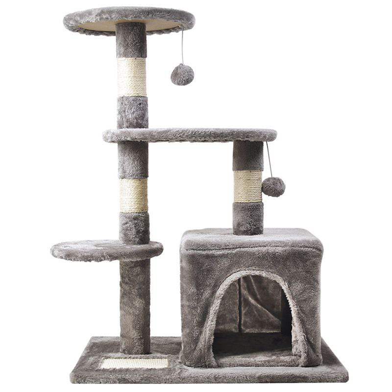 Compact Multi-Level Cat Tree Tower with Condo, Perches & Sisal Scratchers