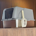 Load image into Gallery viewer, Stainless steel Modern Hooded Cat Litter Box OPEN TOP
