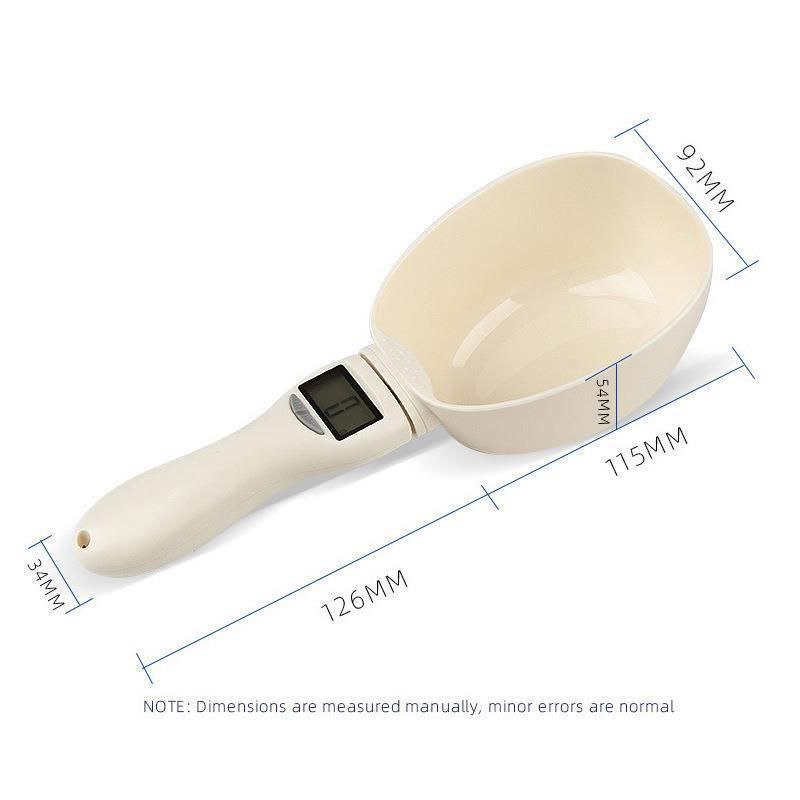 Digital Pet Food Measuring Spoon Scale – Accurate Portion Control Scoop for Dogs & Cats