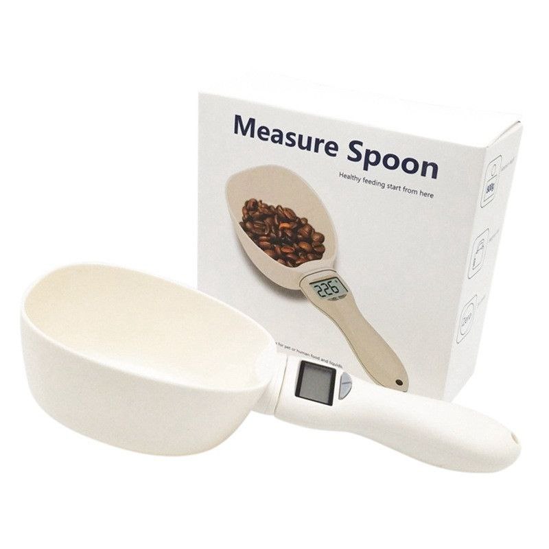 Digital Pet Food Measuring Spoon Scale – Accurate Portion Control Scoop for Dogs & Cats