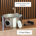 Load image into Gallery viewer, Stainless steel water fountain 3.2 L
