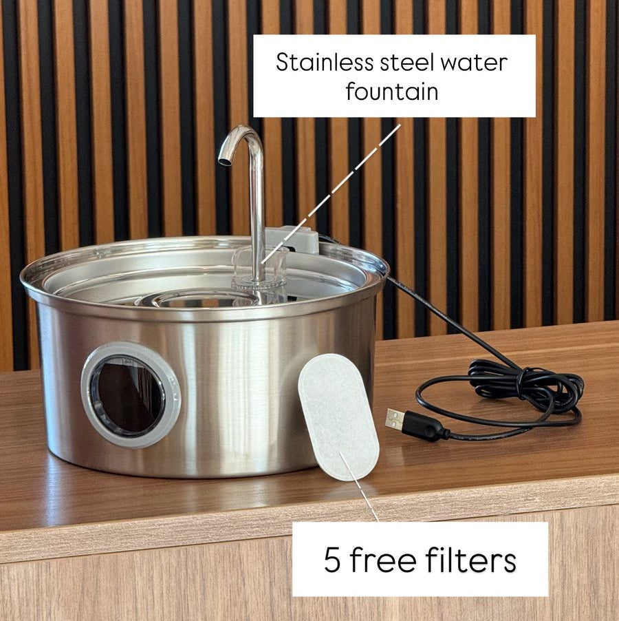 Stainless steel water fountain 3.2 L