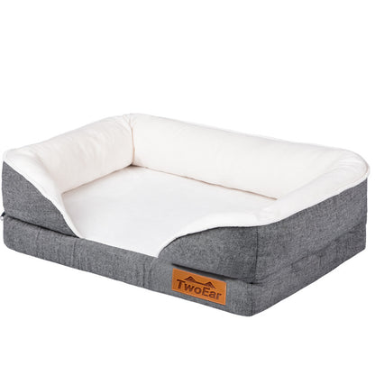 FIDA Orthopedic Dog Bed with Memory Foam Base with Removable Washable Cover