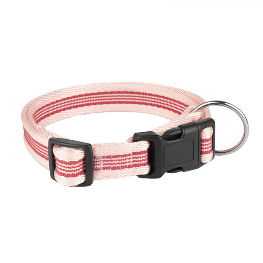 FIDA Adjustable Nylon Dog Collar with Durable Buckle & D-Ring
