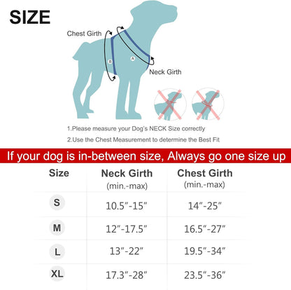 FIDA Dog Harness, No Pull Reflective Harness Front Clip Easy Control Handle Adjustable Soft Padded Pet Vest