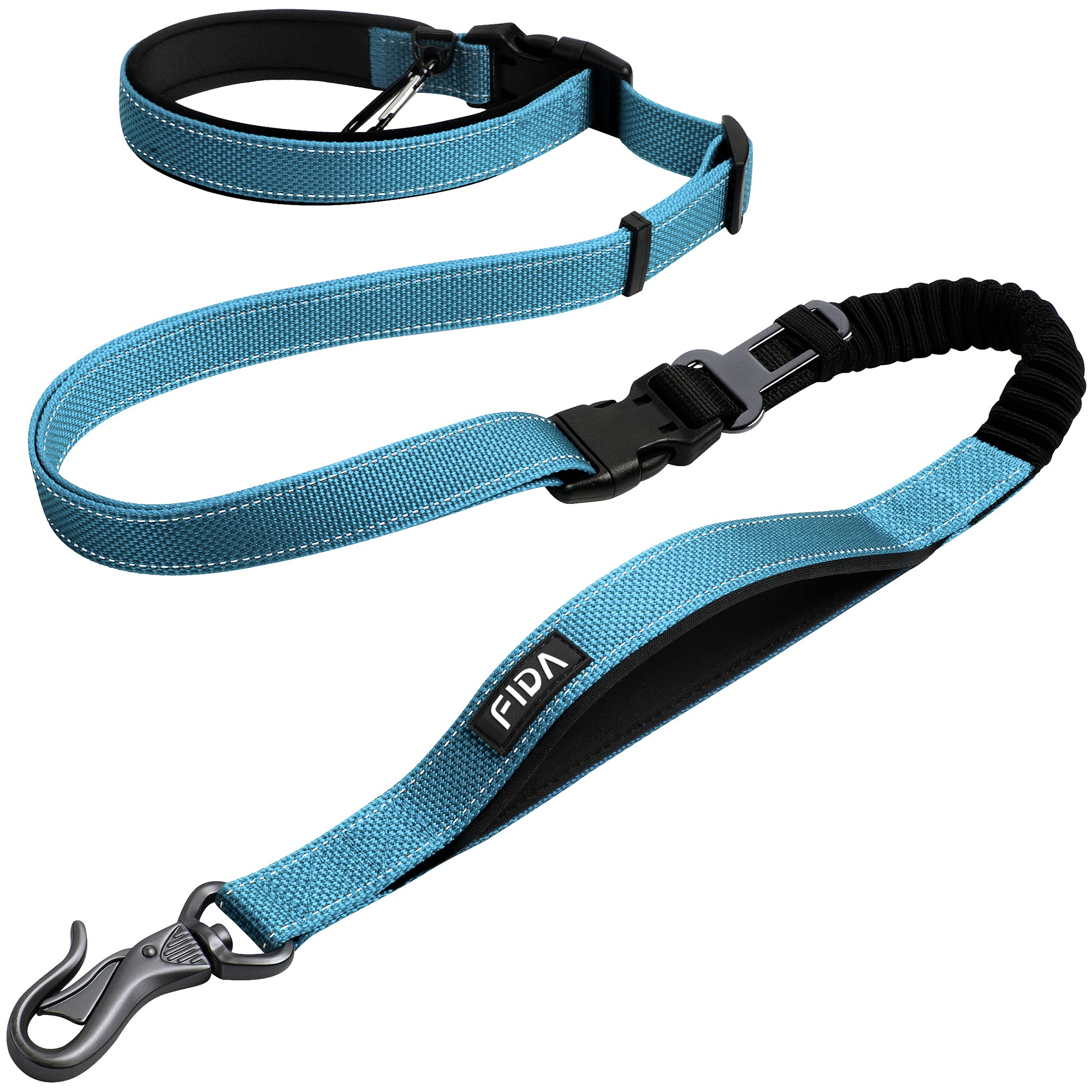 FIDA Dog Leash 6 FT Heavy Duty, 6-in-1 Multi-Functional