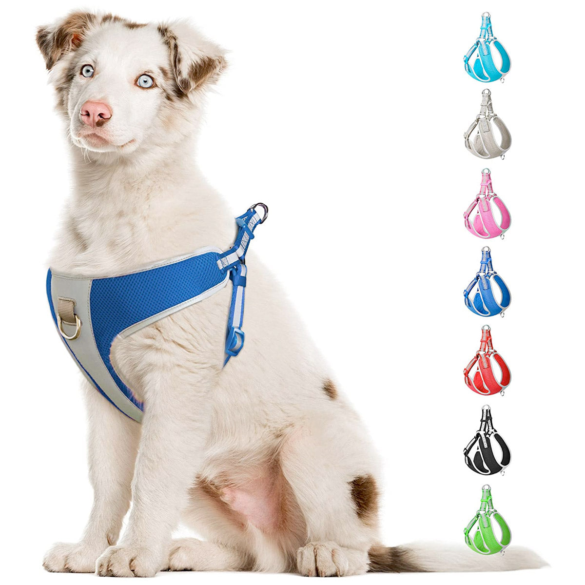 FIDA Reflective Step-In Dog Harness - Breathable Mesh, No-Pull Design