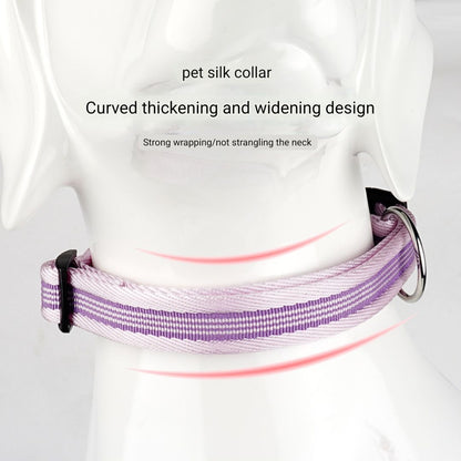 FIDA Adjustable Nylon Dog Collar with Durable Buckle & D-Ring